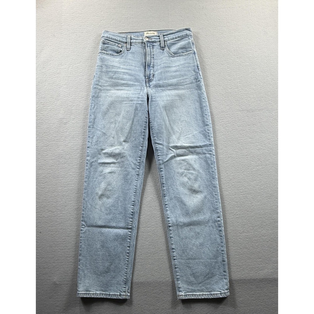 Madewell Perfect Vintage Straight Jeans‎ Womens 28 Light Wash High Rise 30x28